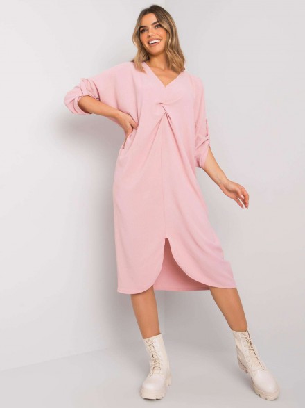 Maxi šaty v ružovej farbe